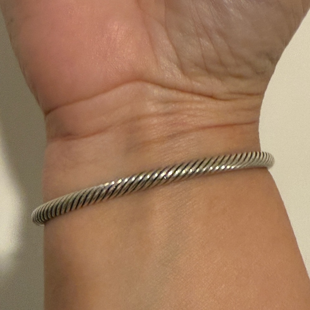 David Yurman cable bracelet 4mm amethyst stones - Picture 7 of 7